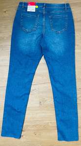 Pantalones vaqueros ajustados planos lavados transpirables ecológicos de alta calidad para mujer, nuevo diseño sólido con cremallera, precio al por mayor de moda - Product Image 3