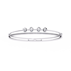Fabulous 18K <b>Gold</b> Lab Grown Diamond Bracelet & <b>Bangle</b> Luxurious Jewelry Accessory - Product Image 3