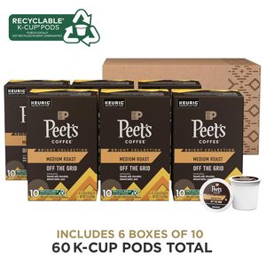 Peet's Coffee, Medium Roast Keurig K-Cup Pods, 100% Arabica Coffee - Off The Grid, 60 Count - Product Image 6