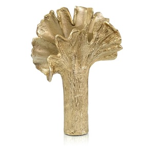 Support à bijoux Design feuille plaqué or de qualité supérieure bel objet de sculpture fait main pour Noël bas prix - Product Image 2