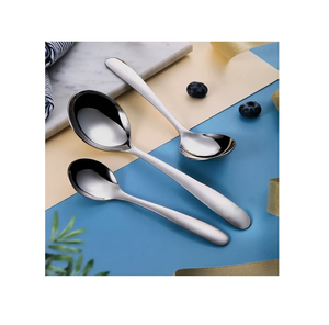 Design moderne vaisselle personnalisée ensemble de couverts en acier inoxydable cuillères accessoires de restaurants meilleurs designs - Product Image 2