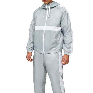 Ensemble de survêtement pour homme personnalisé, veste coupe-vent légère à capuche bicolore, ensemble de jogging deux pièces, vêtements de sport pour l'entraînement - Product Image 4