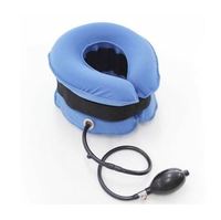 Dispositif de traction cervicale gonflable Air Cervical, orthèse classique, tailles S/M/L, matériau en tissu, bleu, certifié GMP, YHMEDICAL YH-TN01