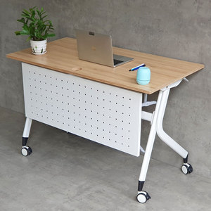 HBMS012 120x60cm <b>Foldable</b> Mobile <b>Desk</b> Minimalist Design Plywood with Protective Panel - Product Image 2