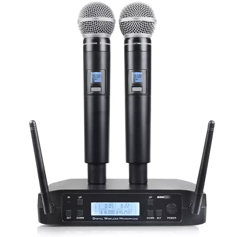 GLXD4 GLXD UHF Wireless Mic GLXD24 SM 58 Karaoke DJ Microfone System Dual Beta Handheld Microphone GLXD4 for shure