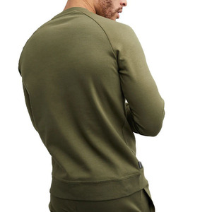 Vente chaude 2025 Sweat-shirt à carreaux d'hiver surdimensionné à col rond avec poche sur le bras gauche pour sweats à capuche et sweat-shirts pour hommes - Product Image 4