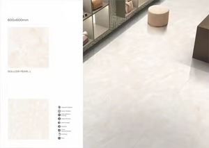 Vistaar Desert Bianco Design Azulejos de porcelana esmaltada 600x600mm (60x60cm) Pulido 24x24 (2x2) con acristalamiento GVT PGVT - Product Image 3