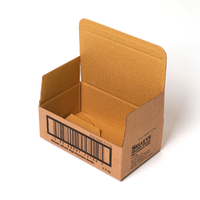 Boîtes d'emballage en carton ondulé personnalisées, recyclables, avec finition brillante, revêtement UV et fenêtre pour vis
