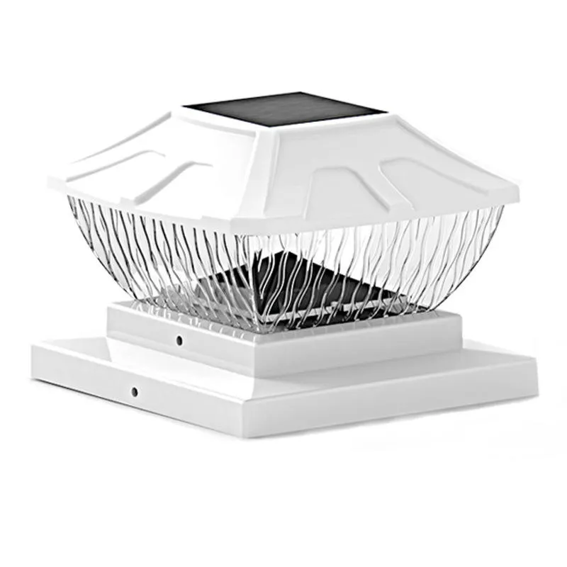 Super Qualität wasserdichte Zaun lampe Villa Holz Säulen lampe Outdoor Moderne Solar Landschaft Säulen leuchte für Hof und Garten