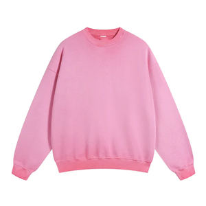 Sweat-shirt à col rond surdimensionné pour hommes de haute qualité 100% coton personnalisable à la mode vêtements de fête de rue pour l'hiver lavé - Product Image 3