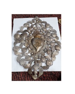 รูปหัวใจศักดิ์สิทธิ์โลหะดีบุกสำหรับตกแต่งบ้าน - Product Image 3