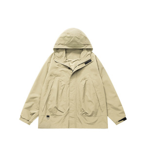 Chaqueta Impermeable para Hombre y Mujer, Talla XL, Cortavientos, Transpirable, con Capucha, para Invierno, Ajuste Regular, Exterior de Poliéster - Product Image 1