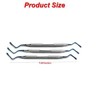 Curetas Manuales de Acero Inoxidable para Cirugía Periodontal Dental (Tipos de Cuchara Lucas Hemingway) Uso Profesional Dental - Product Image 3
