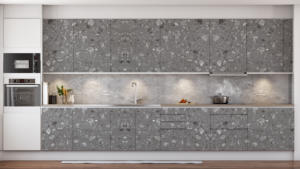 7927 SONET Midcentury Grey Leather HPL Producto de aplicación de cocina duradero Hecho en Indonesia - Product Image 3