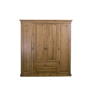 Adela เฟอร์นิเจอร์ห้องนอนไม้เนื้อแข็งดีไซน์ทันสมัยพร้อมประกอบตู้เสื้อผ้าไม้ราคาโรงงานส่งตรงจากเวียดนาม - Product Image 1