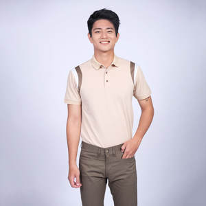 Polos les plus vendus pour hommes avec rayures contrastées Polyester Pique Polo Tshirt Uniformes Vêtements en ligne Made In Vietnam - Product Image 4