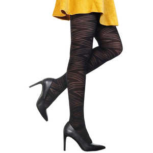 Collant Fantasia Zebra Mod. Calze 9415-10 Taglia XL con Motivi Trasparenti, Opachi, a Righe, a Pois e con Strass in Nylon - Product Image 2