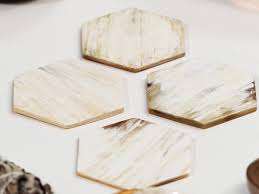 Dessous de verre en corne de forme personnalisée Table de protection antidérapante contre les dommages, Dessous de verre absorbants à diatomées - Product Image 2