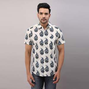 100% Cotton Woven Plaid <b>Shirt</b> for Men's Casual Wear-Breathable & Short Sleeve-Size XL - Product Image 2