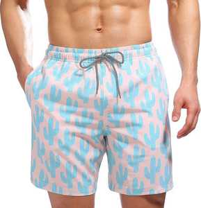 OEM Sporty Anti-UV Quick Dry Shorts for Men Drawstring Knee Length Loose Shorts Outdoor Athletic Beach - Product Image 5