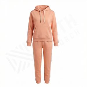 ชุดเซ็ตเสื้อฮู้ดและกางเกงขายาวสำหรับฤดูหนาว แบบยูนิเซ็กซ์ ลายพื้นสีพื้น  ไซส์ใหญ่พิเศษ XXL  บริการ OEM  มีจำหน่าย  ชุดวอร์มผ้าฟลีซสำหรับผู้ใหญ่ - Product Image 1