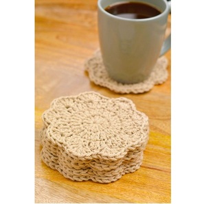 Most Demanding Custom Shape Soft Cloth Elegant Linen <b>Coaster</b> for Home Restaurant <b>Table</b> <b>Coaster</b> - Product Image 1