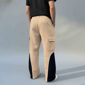 Clothing Manufacturers Custom High Quality Nylon Sweat Pants Windbreaker Track Pant Oem <b>Straight</b> Legging Sweatpants Men - Product Image 3