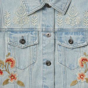 Veste en jean pour homme en coton 100% avec logo personnalisé en gros, respirante, pour une utilisation en extérieur, de haute qualité - Product Image 2