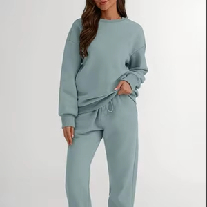 Conjunto Deportivo Informal para Mujer, Conjunto Deportivo Holgado para Mujer, Conjunto Deportivo Clásico de Dos Piezas para Mujer - Product Image 1