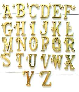High on Demand 50MM 2 Inch Brass Alphabet <b>Letter</b> for House Decor Available at Affordable Price by Robin Export - Product Image 2