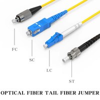 Câble de raccordement à fibre optique monomode GL SC/LC/FC/ST 0.9mm/2.0mm/3.0mm 1M Jumper pour les réseaux FTTH 5G Garantie de 10 ans