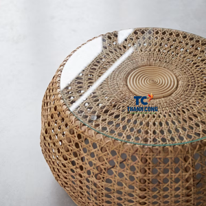 Table basse en rotin en gros, conçue avec des matériaux naturels et un tissage artisanal élégant, parfaite pour la décoration de la maison - Product Image 3