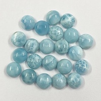 10 mm Natur-Larimar runder glatter Cabochon-Schmuck Großhandel lose Edelsteine kaufen direkt vom indischen Hersteller Online-Verkauf