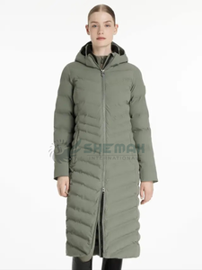 เสื้อโค้ทยาวสำหรับขับขี่ม้าของผู้หญิงเสื้อโค้ทสำหรับขี่ม้าสไตล์คลาสสิกดีไซน์ทันสมัยทนทานล่าสุดสำหรับใช้งานกลางแจ้ง - Product Image 4