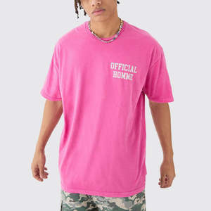 เสื้อยืดคอกลมลายกราฟิกผ้าฝ้าย100% โอเวอร์ไซส์พร้อมโลโก้ตามสั่งสไตล์สตรีท - Product Image 2