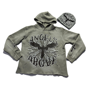 Sudadera con capucha y cremallera unisex personalizada Monkey Wash French Terry sudaderas en blanco con cremallera completa Vintage Acid Wash Sudadera con capucha desgastada - Product Image 1