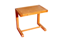 Bureau d'ordinateur moderne simple en forme de C Table d'étude pour bureau à domicile Bureau en bois massif incurvé avec tiroir