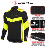Maillot de cyclisme léger pour hommes Veste à manches longues d'hiver Maillot de cyclisme avec logo personnalisé