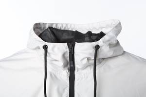 Veste pull patché extérieure de haute qualité pour hommes veste coupe-vent à capuche en nylon à demi-fermeture éclair Anorak pour hommes pour hommes - Product Image 5