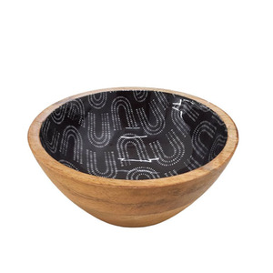 Ensemble de 2 bol rond en bois de manguier couleur naturelle bol en bois de petite taille pour la décoration de cuisine et de mariage personnalisée - Product Image 6