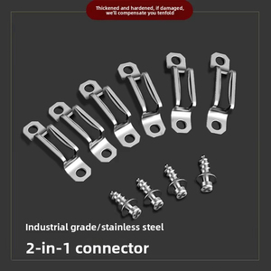 Nouveau connecteur invisible 2-en-1 pour quincaillerie de meubles, boucle coulissante droite combinée pour accessoires de cuisine et salle de bain - Product Image 4