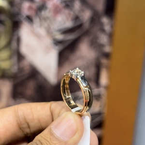 Bague solitaire en or massif 14K 18K avec diamants naturels pour homme Bague de fiançailles certifiée IGI GIA Réglage du panier - Product Image 5