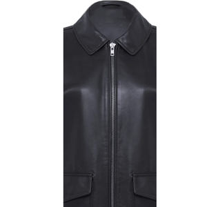 Blouson de moto en cuir imprimé en peau de mouton pour femmes, de haute qualité, prix bas, vente en gros - Product Image 3