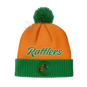 Venta al por mayor HBCU Florida A & M University FAMU Collegiate Apparel Self Knitted Jacquard Warm Beanie Cap Winter Hat - Product Image 1