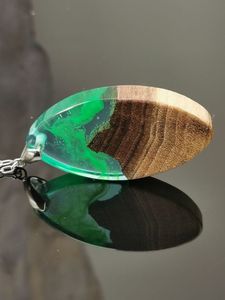 Galaxy <b>Epoxy</b> <b>Resin</b> and Wood Jewelry , Wood and <b>Resin</b> Jewelry and Necklace Anniversary Gift - Product Image 5