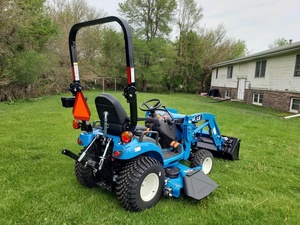 Tracteur de jardin LS de qualité industrielle, tondeuse autoportée 2 temps 24V avec chargeur frontal et pelle arrière et bac de ramassage, Tracteur de jardin LS - Product Image 6