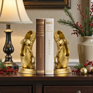 Porte-livres Bally en finition or de qualité supérieure pour étagères, présentoir de bureau et idée cadeau pour les amateurs de danse, vente en gros en provenance d'Inde - Product Image 2