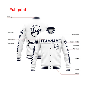 Chaqueta universitaria para jóvenes personalizada, ropa deportiva para niños con cuello levantado y logotipo bordado en la parte delantera, ropa deportiva para niños, 2017 - Product Image 2