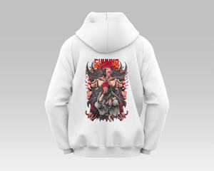 Sweat à capuche unisexe en coton mélangé, tissu haute densité, style streetwear oversize, sweat à capuche d'hiver - Product Image 1