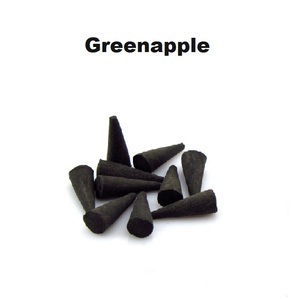 Cônes d'encens pomme verte naturelle approvisionnement en gros de cônes d'encens de meilleure marque (noir) - Product Image 1